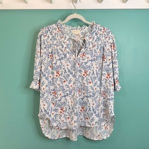 Melloday Soft Floral Blouse